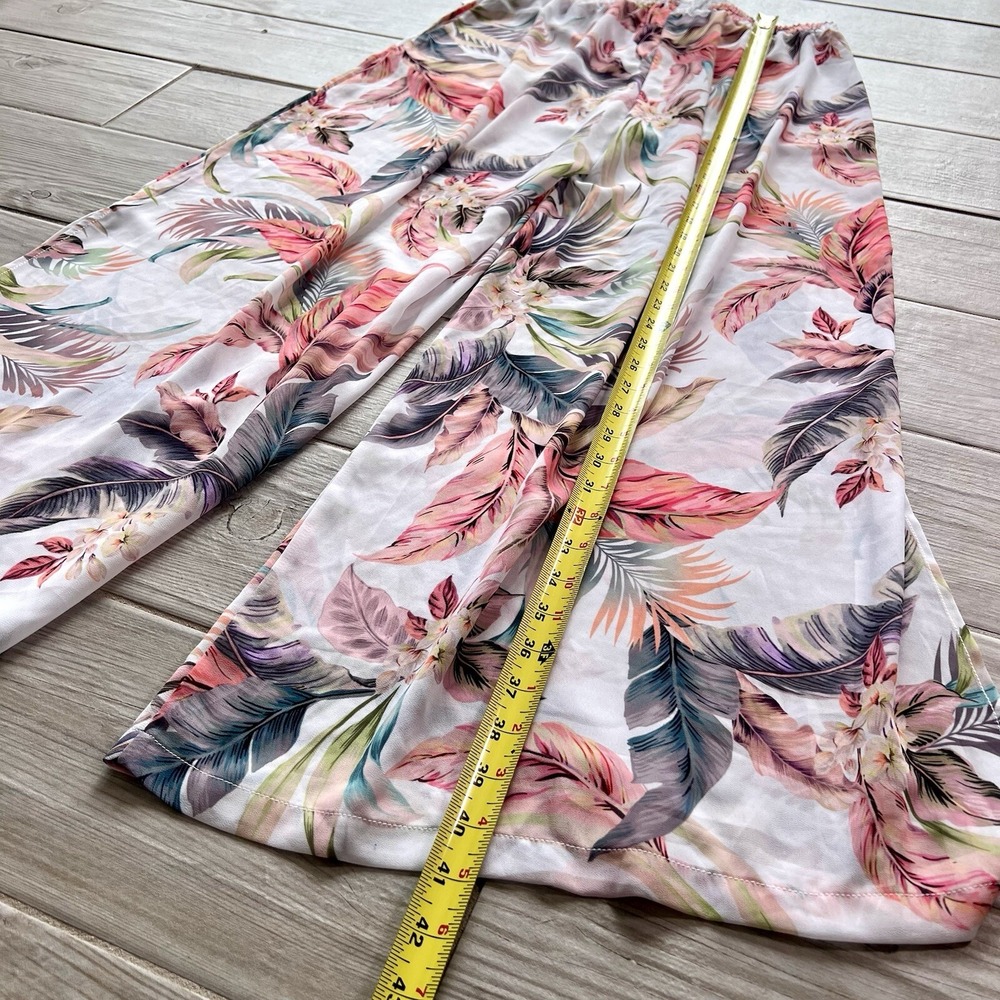 Jantzen Women's Pants Sz S Woven Tie-Waist Wide Leg Cover-Up - Picture 8 of 9